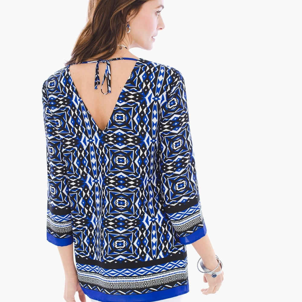 *NO LONGER AVAILABLE* Geometric Stripe Tunic - Picture 1 of 3